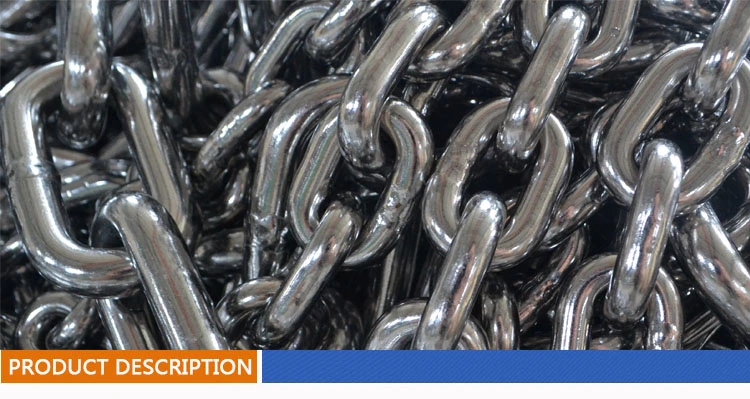 China Manufacturer of 10mm or &quot; 3/8&quot; Stainless Steel 304 316 Link Chain